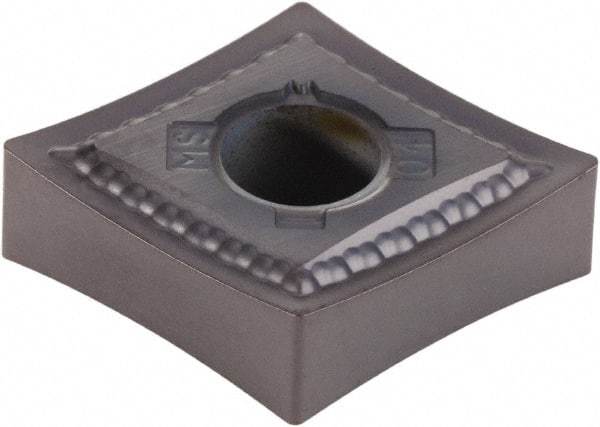 Kennametal - CNMG431 MS Grade KCU25 Carbide Turning Insert - AlTiN Finish, 80° Diamond, 1/2" Inscr Circle, 3/16" Thick, 1/64" Corner Radius - Eagle Tool & Supply