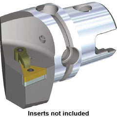 Kennametal - Left Hand Cut, Size KM50, TN.. Insert Compatiblity, Modular Turning & Profiling Cutting Unit Head - 35mm Ctr to Cutting Edge, 50mm Head Length, Through Coolant, Series M-Clamping - Eagle Tool & Supply