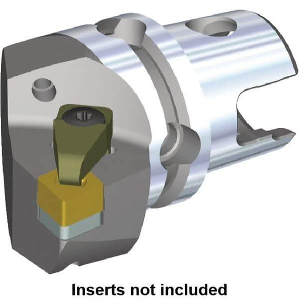 Kennametal - Right Hand Cut, Size KM50, CN.X Insert Compatiblity, Internal or External Modular Turning & Profiling Cutting Unit Head - 35mm Ctr to Cutting Edge, 50mm Head Length, Through Coolant - Eagle Tool & Supply