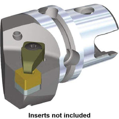 Kennametal - Left Hand Cut, Size KM50, CN.X Insert Compatiblity, Internal or External Modular Turning & Profiling Cutting Unit Head - 35mm Ctr to Cutting Edge, 50mm Head Length, Through Coolant - Eagle Tool & Supply