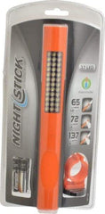 Bayco - White LED Bulb, 137 Lumens, Mini Flashlight - Orange Plastic Body, 4 AAA Alkaline Batteries Included - Eagle Tool & Supply