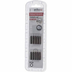Wiha - 1/4" Drive IP30 Torx Plus Screwdriver Bit - 1" OAL, Insert Bit - Eagle Tool & Supply
