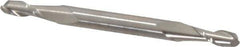 Cleveland - 5/32", 7/16" LOC, 3/16" Shank Diam, 2-1/4" OAL, 2 Flute, High Speed Steel Square End Mill - Double End, Uncoated, Spiral Flute, 30° Helix, Centercutting, Right Hand Cut, Right Hand Flute, Series HMD-2 - Eagle Tool & Supply