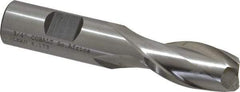 Cleveland - 3/4", 1-5/16" LOC, 3/4" Shank Diam, 3-7/8" OAL, 2 Flute, Cobalt Square End Mill - Single End, Uncoated, Spiral Flute, 30° Helix, Centercutting, Right Hand Cut, Right Hand Flute, Series HGC-2 - Eagle Tool & Supply