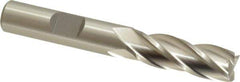 Cleveland - 25/64", 1" LOC, 3/8" Shank Diam, 2-11/16" OAL, 4 Flute, High Speed Steel Square End Mill - Single End, Uncoated, Spiral Flute, 30° Helix, Centercutting, Right Hand Cut, Right Hand Flute, Series HG-4C - Eagle Tool & Supply