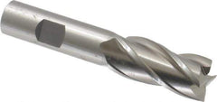 Cleveland - 3/4", 1-5/8" LOC, 5/8" Shank Diam, 3-3/4" OAL, 4 Flute, High Speed Steel Square End Mill - Single End, Uncoated, Spiral Flute, 30° Helix, Centercutting, Right Hand Cut, Right Hand Flute, Series HG-4C - Eagle Tool & Supply