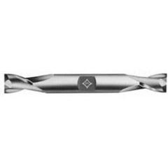 Cleveland - 15/32", 13/16" LOC, 1/2" Shank Diam, 4-1/8" OAL, 2 Flute, High Speed Steel Square End Mill - Eagle Tool & Supply