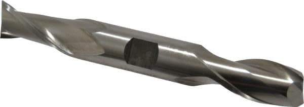 Cleveland - 3/4", 1-5/16" LOC, 3/4" Shank Diam, 5-5/8" OAL, 2 Flute, High Speed Steel Square End Mill - Double End, Uncoated, Spiral Flute, 30° Helix, Centercutting, Right Hand Cut, Right Hand Flute, Series HD-2 - Eagle Tool & Supply