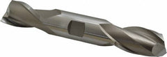 Cleveland - 1", 1-5/8" LOC, 1" Shank Diam, 6-3/8" OAL, 2 Flute, High Speed Steel Square End Mill - Double End, Uncoated, Spiral Flute, 30° Helix, Centercutting, Right Hand Cut, Right Hand Flute, Series HD-2 - Eagle Tool & Supply