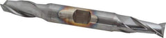 Cleveland - 7/16", 13/16" LOC, 1/2" Shank Diam, 4-1/8" OAL, 2 Flute, High Speed Steel Square End Mill - Double End, TiCN Finish, Spiral Flute, 30° Helix, Centercutting, Right Hand Cut, Right Hand Flute, Series HD-2 - Eagle Tool & Supply