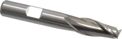 Cleveland - 25/64", 13/16" LOC, 3/8" Shank Diam, 2-11/16" OAL, 2 Flute, High Speed Steel Square End Mill - Single End, Uncoated, Spiral Flute, 30° Helix, Centercutting, Right Hand Cut, Right Hand Flute, Series HG-2 - Eagle Tool & Supply