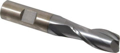 Cleveland - 5/8", 1-5/16" LOC, 5/8" Shank Diam, 3-1/4" OAL, 2 Flute, High Speed Steel Square End Mill - Single End, TiCN Finish, Spiral Flute, 30° Helix, Centercutting, Right Hand Cut, Right Hand Flute, Series HG-2 - Eagle Tool & Supply