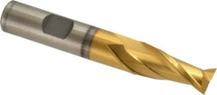 Cleveland - 31/64", 13/16" LOC, 1/2" Shank Diam, 3-1/4" OAL, 2 Flute, High Speed Steel Square End Mill - Eagle Tool & Supply