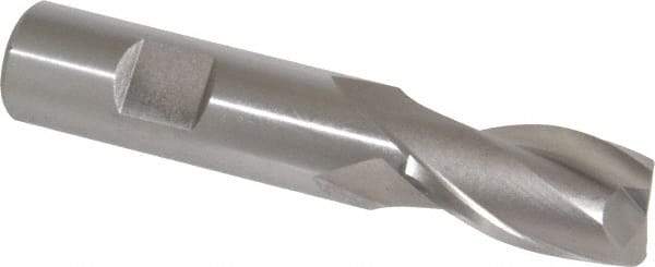 Cleveland - 3/4" Diam, 1-5/16" LOC, 2 Flute High Speed Steel Keyway End Mill - Spiral Flute, Uncoated, 3/4" Shank Diam, 3-7/8" OAL, 30° Helix, Centercutting - Eagle Tool & Supply