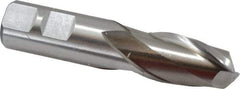 Cleveland - 7/8" Diam, 1-1/2" LOC, 2 Flute High Speed Steel Keyway End Mill - Spiral Flute, Uncoated, 7/8" Shank Diam, 4-1/8" OAL, 30° Helix, Centercutting - Eagle Tool & Supply