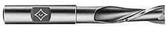 Cleveland - 1-1/4", 1-1/4" LOC, 1-1/4" Shank Diam, 7-1/4" OAL, 2 Flute, High Speed Steel Square End Mill - Single End, Uncoated, Spiral Flute, 30° Helix, Centercutting, Right Hand Cut, Right Hand Flute, Series HGN-2 - Eagle Tool & Supply