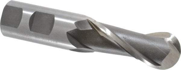 Cleveland - 1" Diam, 2-1/4" LOC, 2 Flute High Speed Steel Ball End Mill - Uncoated, Single End, 4-1/2" OAL, 1" Shank Diam, Spiral Flute - Eagle Tool & Supply