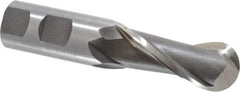 Cleveland - 1" Diam, 2-1/4" LOC, 2 Flute High Speed Steel Ball End Mill - Uncoated, Single End, 4-1/2" OAL, 1" Shank Diam, Spiral Flute - Eagle Tool & Supply