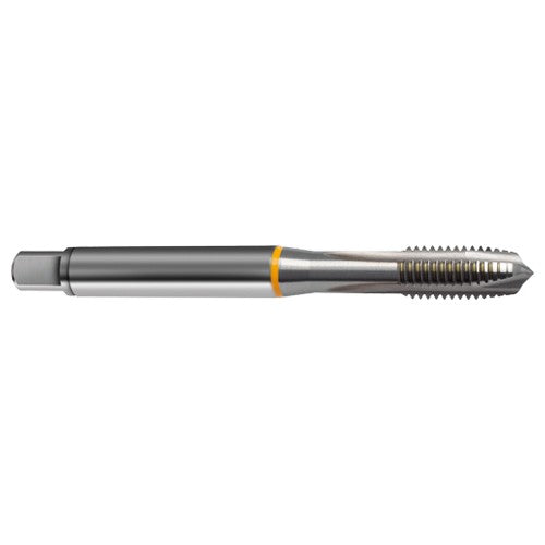 ‎8-32 3FL 2B Cobalt Plug Yellow Ring Tap-Bright Finish FORM-B DIN 371 - Eagle Tool & Supply