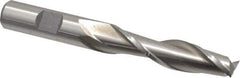 Cleveland - 1/2", 2" LOC, 1/2" Shank Diam, 4" OAL, 2 Flute, High Speed Steel Square End Mill - Single End, Uncoated, Spiral Flute, 30° Helix, Centercutting, Right Hand Cut, Right Hand Flute, Series HG-2 - Eagle Tool & Supply