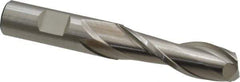 Cleveland - 5/8", 2" LOC, 5/8" Shank Diam, 4-1/8" OAL, 2 Flute, High Speed Steel Square End Mill - Single End, Uncoated, Spiral Flute, 30° Helix, Centercutting, Right Hand Cut, Right Hand Flute, Series HG-2 - Eagle Tool & Supply
