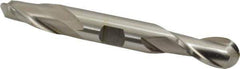 Cleveland - 5/8" Diam, 1-1/8" LOC, 2 Flute High Speed Steel Ball End Mill - Uncoated, Double End, 5" OAL, 5/8" Shank Diam, Spiral Flute - Eagle Tool & Supply