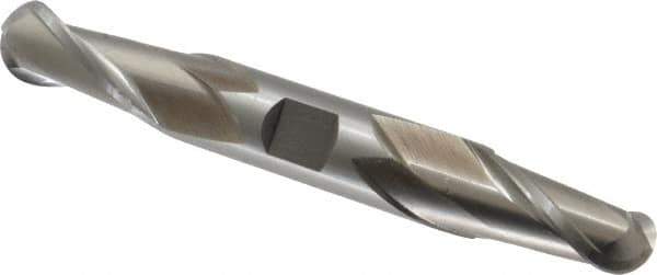 Cleveland - 3/4" Diam, 1-5/16" LOC, 2 Flute High Speed Steel Ball End Mill - Uncoated, Double End, 5-5/8" OAL, 3/4" Shank Diam, Spiral Flute - Eagle Tool & Supply