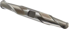 Cleveland - 3/4" Diam, 1-5/16" LOC, 2 Flute High Speed Steel Ball End Mill - Uncoated, Double End, 5-5/8" OAL, 3/4" Shank Diam, Spiral Flute - Eagle Tool & Supply