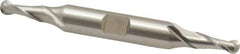 Cleveland - 7/32" Diam, 1/2" LOC, 2 Flute High Speed Steel Ball End Mill - Uncoated, Double End, 3-1/4" OAL, 3/8" Shank Diam, Spiral Flute - Eagle Tool & Supply