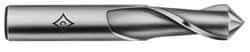 Cleveland - 7/16" Diam, 13/16" LOC, 2 Flute, 90° Point Angle, High Speed Steel Drill Mill - TiN Finish, 2-1/2" OAL, 3/8" Shank Diam - Eagle Tool & Supply