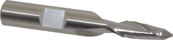 Cleveland - 1/4" Diam, 1/2" LOC, 2 Flute, 90° Point Angle, High Speed Steel Drill Mill - Uncoated, 2-5/16" OAL, 3/8" Shank Diam - Eagle Tool & Supply