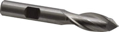 Cleveland - 7/16" Diam, 13/16" LOC, 2 Flute, 90° Point Angle, High Speed Steel Drill Mill - Uncoated, 2-1/2" OAL, 3/8" Shank Diam - Eagle Tool & Supply
