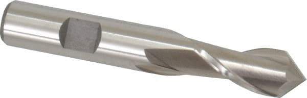 Cleveland - 1/2" Diam, 1" LOC, 2 Flute, 90° Point Angle, High Speed Steel Drill Mill - Uncoated, 3" OAL, 1/2" Shank Diam - Eagle Tool & Supply
