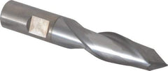 Cleveland - 5/8" Diam, 1-5/16" LOC, 2 Flute, 90° Point Angle, High Speed Steel Drill Mill - TiCN Finish, 3-7/16" OAL, 5/8" Shank Diam - Eagle Tool & Supply