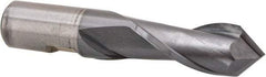 Cleveland - 3/4" Diam, 1-5/16" LOC, 2 Flute, 90° Point Angle, High Speed Steel Drill Mill - TiCN Finish, 3-9/16" OAL, 3/4" Shank Diam - Eagle Tool & Supply