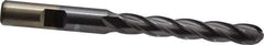 Cleveland - 5/16" Diam, 2" LOC, 4 Flute High Speed Steel Ball End Mill - TiCN Finish, Single End, 3-1/4" OAL, 3/8" Shank Diam, Spiral Flute - Eagle Tool & Supply