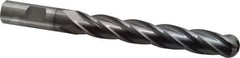 Cleveland - 5/8" Diam, 1-5/8" LOC, 4 Flute High Speed Steel Ball End Mill - TiCN Finish, Single End, 3-1/4" OAL, 5/8" Shank Diam, Spiral Flute - Eagle Tool & Supply