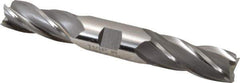 Cleveland - 13/16", 1-7/8" LOC, 7/8" Shank Diam, 6-1/8" OAL, 4 Flute, High Speed Steel Square End Mill - Double End, Uncoated, Spiral Flute, 30° Helix, Centercutting, Right Hand Cut, Right Hand Flute, Series HD-4C - Eagle Tool & Supply