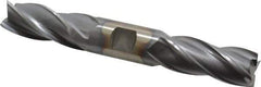 Cleveland - 7/8", 1-7/8" LOC, 7/8" Shank Diam, 6-1/8" OAL, 4 Flute, High Speed Steel Square End Mill - Double End, TiCN Finish, Spiral Flute, 30° Helix, Centercutting, Right Hand Cut, Right Hand Flute, Series HD-4C - Eagle Tool & Supply