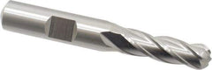 Cleveland - 5/16" Diam, 3/4" LOC, 4 Flute High Speed Steel Ball End Mill - Uncoated, Single End, 2-1/2" OAL, 3/8" Shank Diam, Spiral Flute - Eagle Tool & Supply