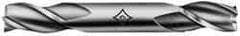 Cleveland - 3/4", 1-5/8" LOC, 3/4" Shank Diam, 5-5/8" OAL, 3 Flute, High Speed Steel Square End Mill - Double End, TiCN Finish, Spiral Flute, 30° Helix, Centercutting, Right Hand Cut, Right Hand Flute, Series HD-3 - Eagle Tool & Supply