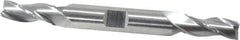 Cleveland - 5/16", 3/4" LOC, 3/8" Shank Diam, 3-1/2" OAL, 3 Flute, High Speed Steel Square End Mill - Double End, Uncoated, Spiral Flute, 30° Helix, Centercutting, Right Hand Cut, Right Hand Flute, Series HD-3 - Eagle Tool & Supply