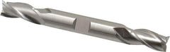 Cleveland - 3/8", 3/4" LOC, 3/8" Shank Diam, 3-1/2" OAL, 3 Flute, High Speed Steel Square End Mill - Double End, Uncoated, Spiral Flute, 30° Helix, Centercutting, Right Hand Cut, Right Hand Flute, Series HD-3 - Eagle Tool & Supply