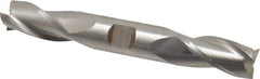 Cleveland - 3/4", 1-5/8" LOC, 3/4" Shank Diam, 5-5/8" OAL, 3 Flute, High Speed Steel Square End Mill - Double End, Uncoated, Spiral Flute, 30° Helix, Centercutting, Right Hand Cut, Right Hand Flute, Series HD-3 - Eagle Tool & Supply
