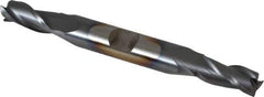 Cleveland - 5/16", 3/4" LOC, 3/8" Shank Diam, 3-1/2" OAL, 3 Flute, High Speed Steel Square End Mill - Double End, TiCN Finish, Spiral Flute, 30° Helix, Centercutting, Right Hand Cut, Right Hand Flute, Series HD-3 - Eagle Tool & Supply