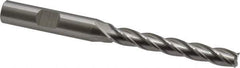 Cleveland - 9/32", 2" LOC, 3/8" Shank Diam, 3-3/4" OAL, 4 Flute, High Speed Steel Square End Mill - Single End, Uncoated, Spiral Flute, 30° Helix, Centercutting, Right Hand Cut, Right Hand Flute, Series HG-4C - Eagle Tool & Supply