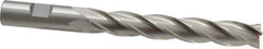 Cleveland - 5/8", 4" LOC, 5/8" Shank Diam, 6-1/8" OAL, 4 Flute, High Speed Steel Square End Mill - Single End, Uncoated, Spiral Flute, 30° Helix, Centercutting, Right Hand Cut, Right Hand Flute, Series HG-4C - Eagle Tool & Supply