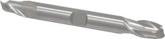 Cleveland - 3/8", 9/16" LOC, 3/8" Shank Diam, 3-1/2" OAL, 2 Flute, Cobalt Square End Mill - Double End, Uncoated, Spiral Flute, 30° Helix, Centercutting, Right Hand Cut, Right Hand Flute, Series HDC-2 - Eagle Tool & Supply