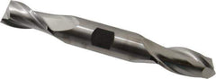 Cleveland - 11/16", 1-5/16" LOC, 3/4" Shank Diam, 5-5/8" OAL, 2 Flute, Cobalt Square End Mill - Double End, Uncoated, Spiral Flute, 30° Helix, Centercutting, Right Hand Cut, Right Hand Flute, Series HDC-2 - Eagle Tool & Supply