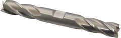 Cleveland - 1/2", 1" LOC, 1/2" Shank Diam, 4-1/2" OAL, 4 Flute, Cobalt Square End Mill - Double End, Uncoated, Spiral Flute, 30° Helix, Centercutting, Right Hand Cut, Right Hand Flute, Series HDC-4C - Eagle Tool & Supply